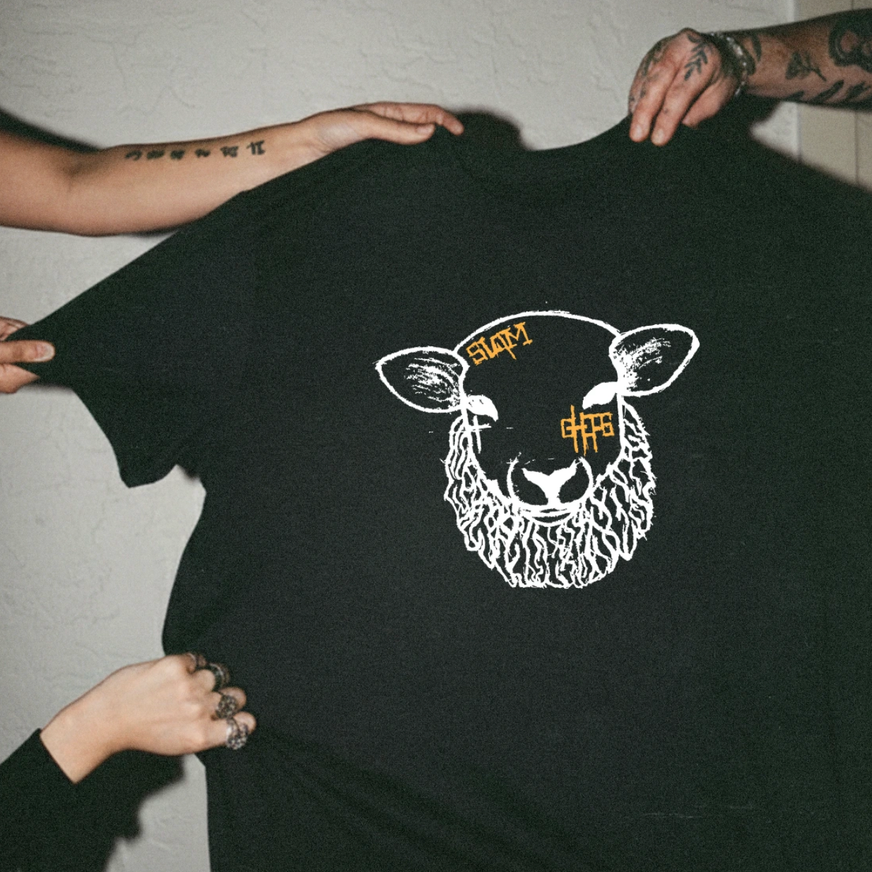 Slamchops Black organic cotton t-shirt