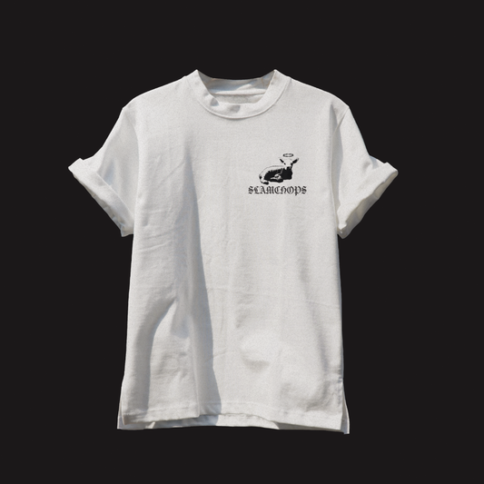 Slamchops White organic cotton t-shirt