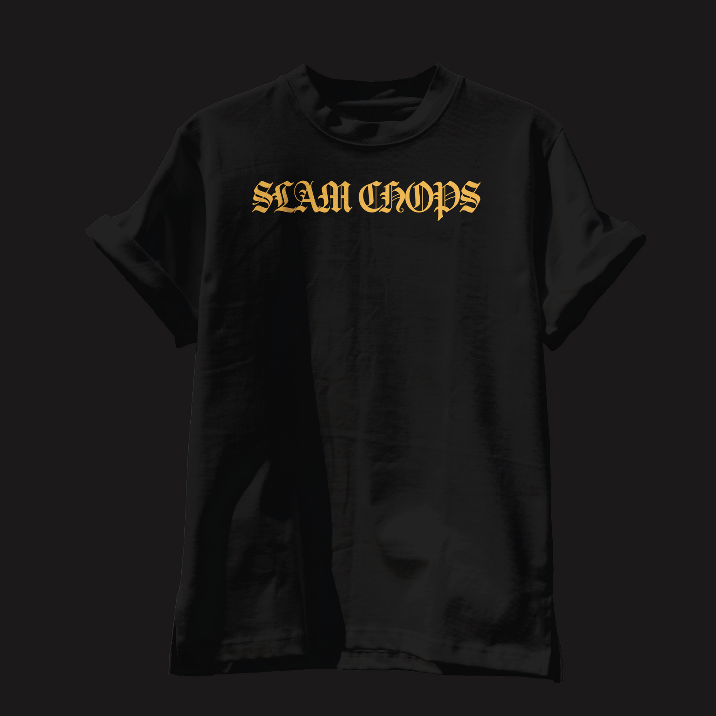 Slamchops Black organic cotton t-shirt