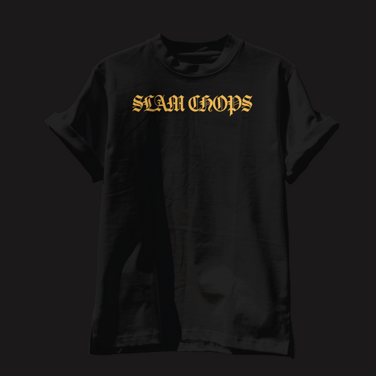Slamchops Black organic cotton t-shirt